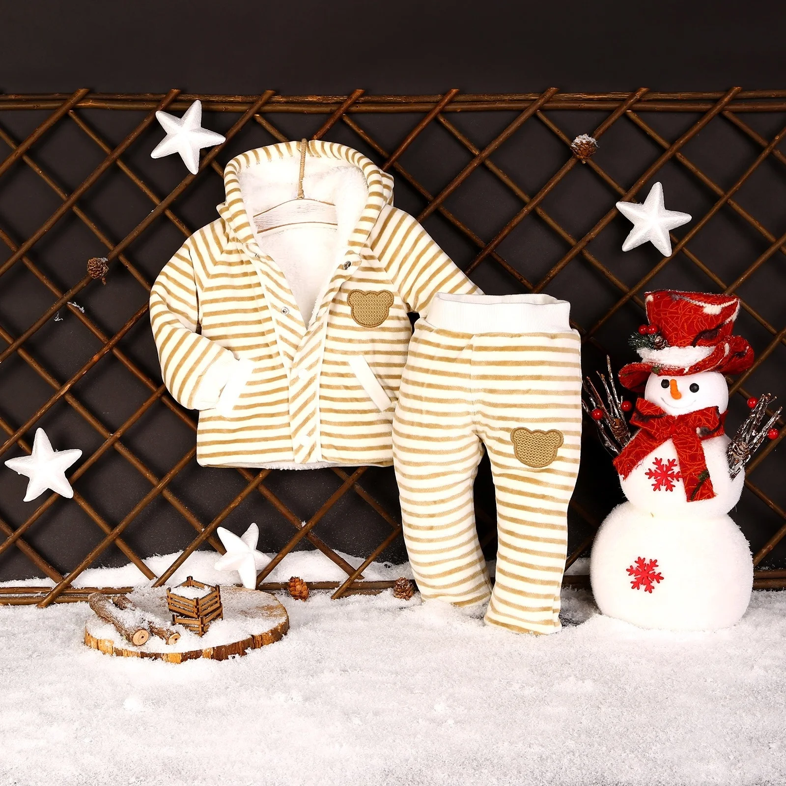 Ebebek/комплект из 2 предметов для маленьких мальчиков Свитшот с Дэвидом уэлсофт