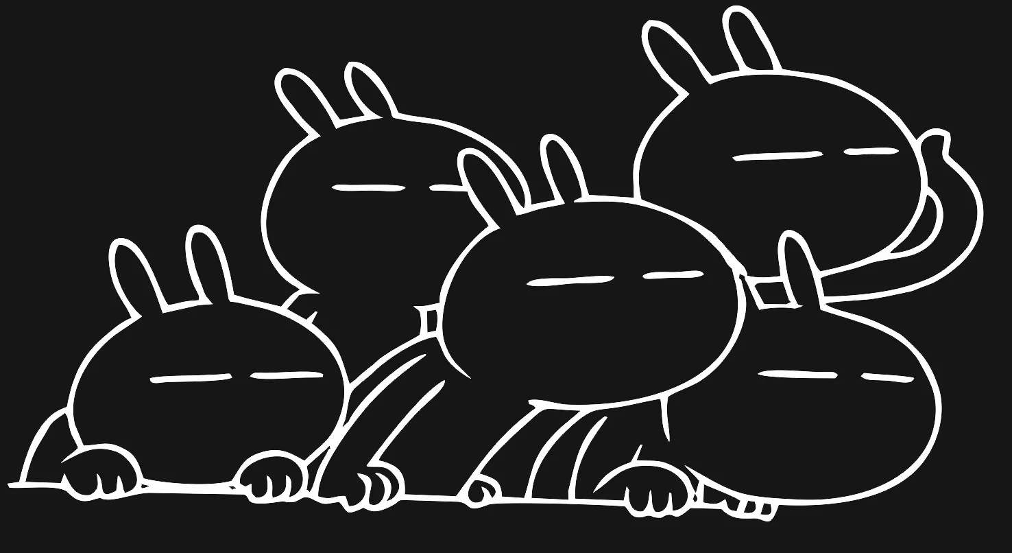 Зайцы на авто. Виниловая наклейка заднее стекло из ПВХ пленки.|Наклейки