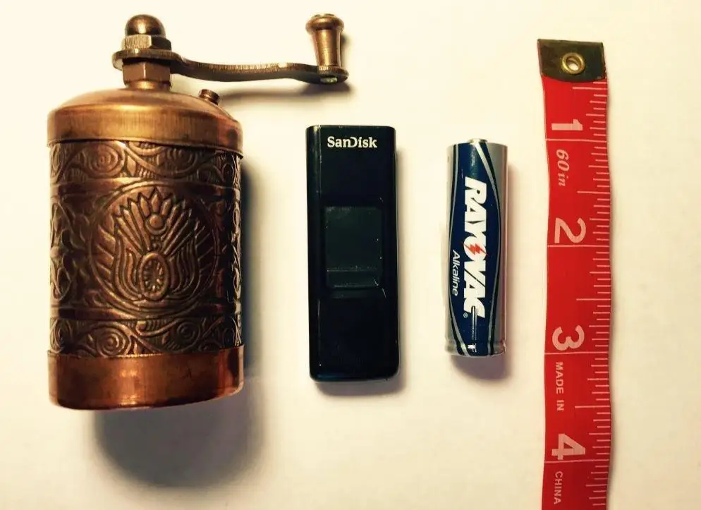 Небольшой Турецкая мельница для перца мини специй Традиционный Античная Винтаж