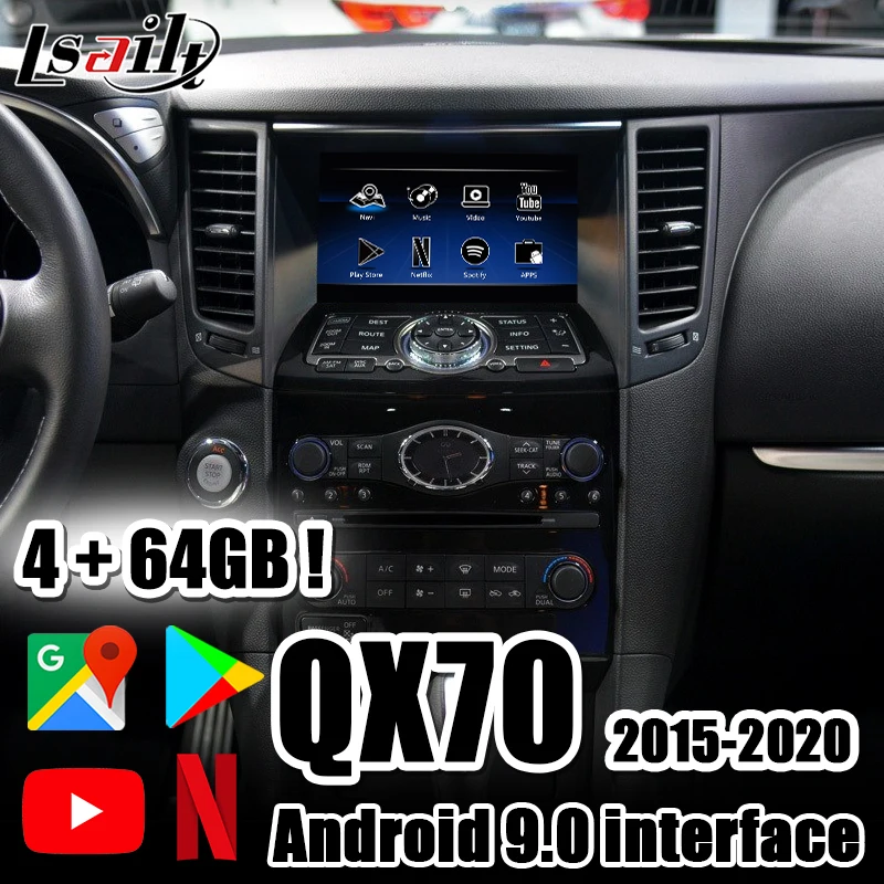 

4GB CarPlay/Android Multimedia interface with Android Auto ,YouTube ,google play , waze for 2015-2018 Infiniti Q70 QX70