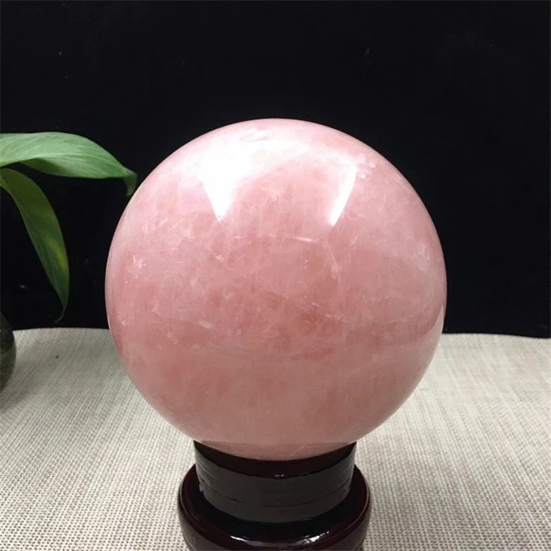 

xunkuo - Natural crystal ball, pink color 13.4cm in diameter