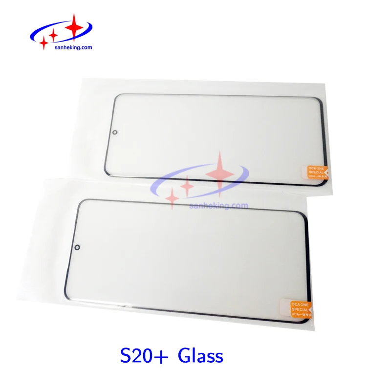 

Сменный экран для Samsung Galaxy S20 Ultra, S20 plus, внешняя сенсорная панель с краями, с OCA S9, Ремонт объектива передней крышки