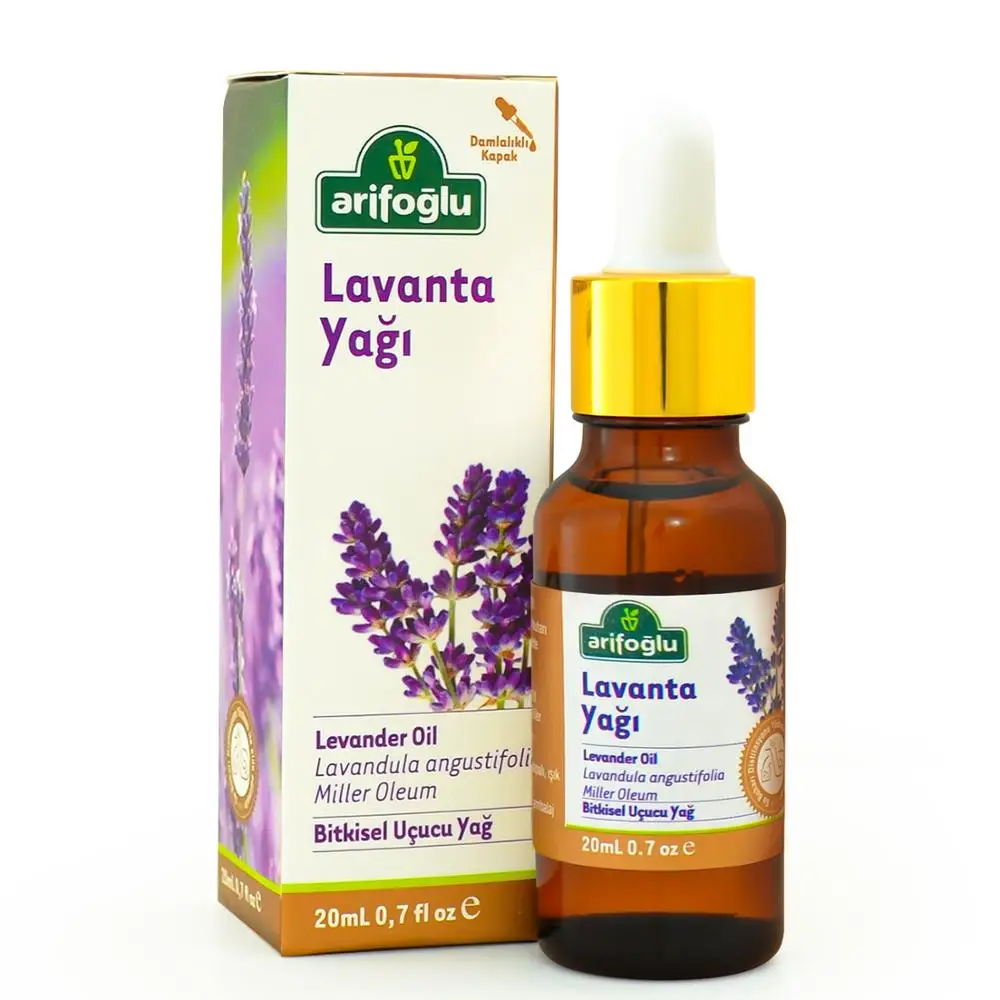 

Lavender Oil 20 ml 0.7 fl oz Arifoglu Flower Aroma Oil Pure Natural Herbal Essential Oils Made in Turkey
