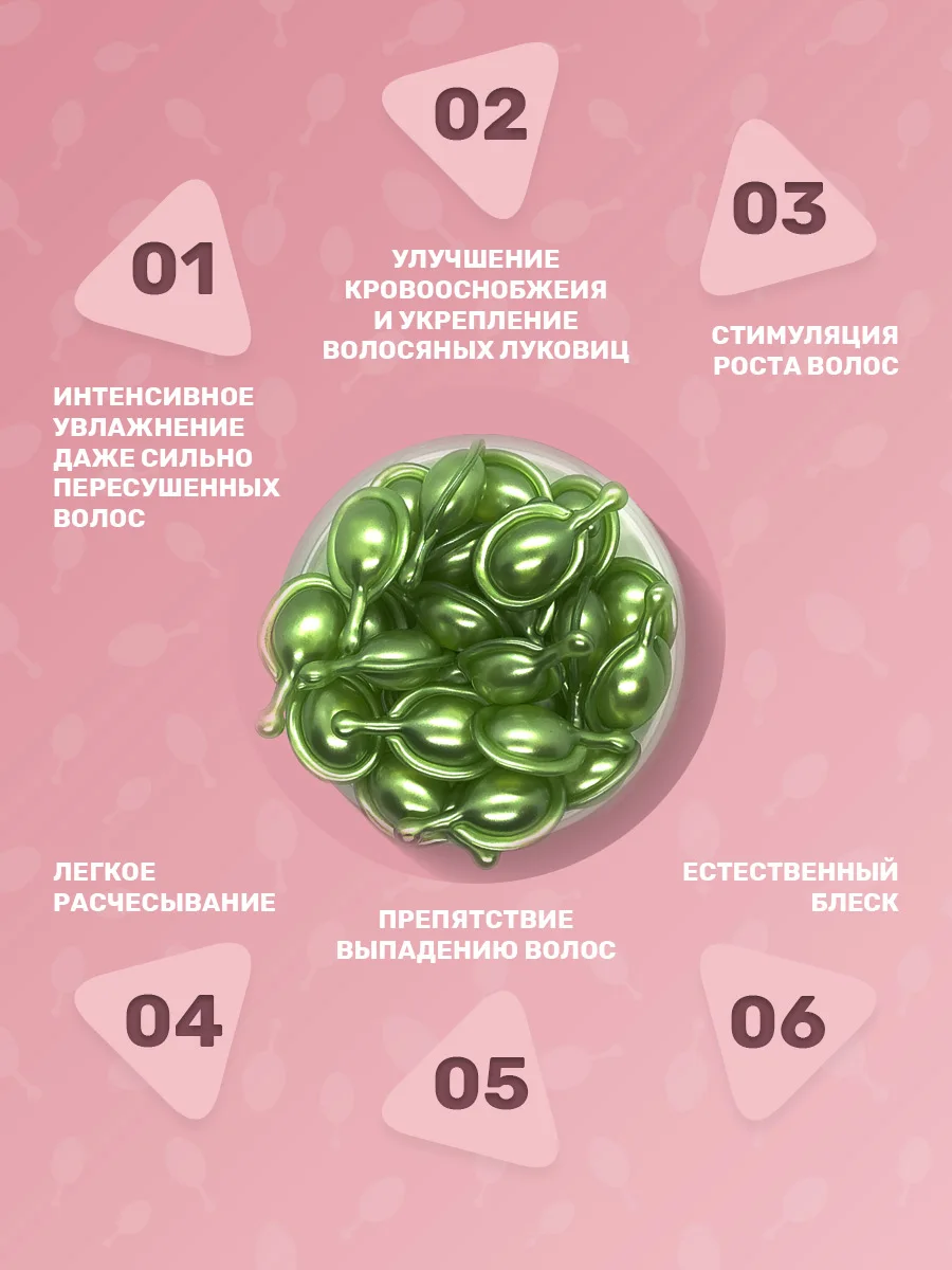 Корейская сыворотка в капсулах miShipy Care Hair F9 EGF экстракты грейпфрута лотоса масло