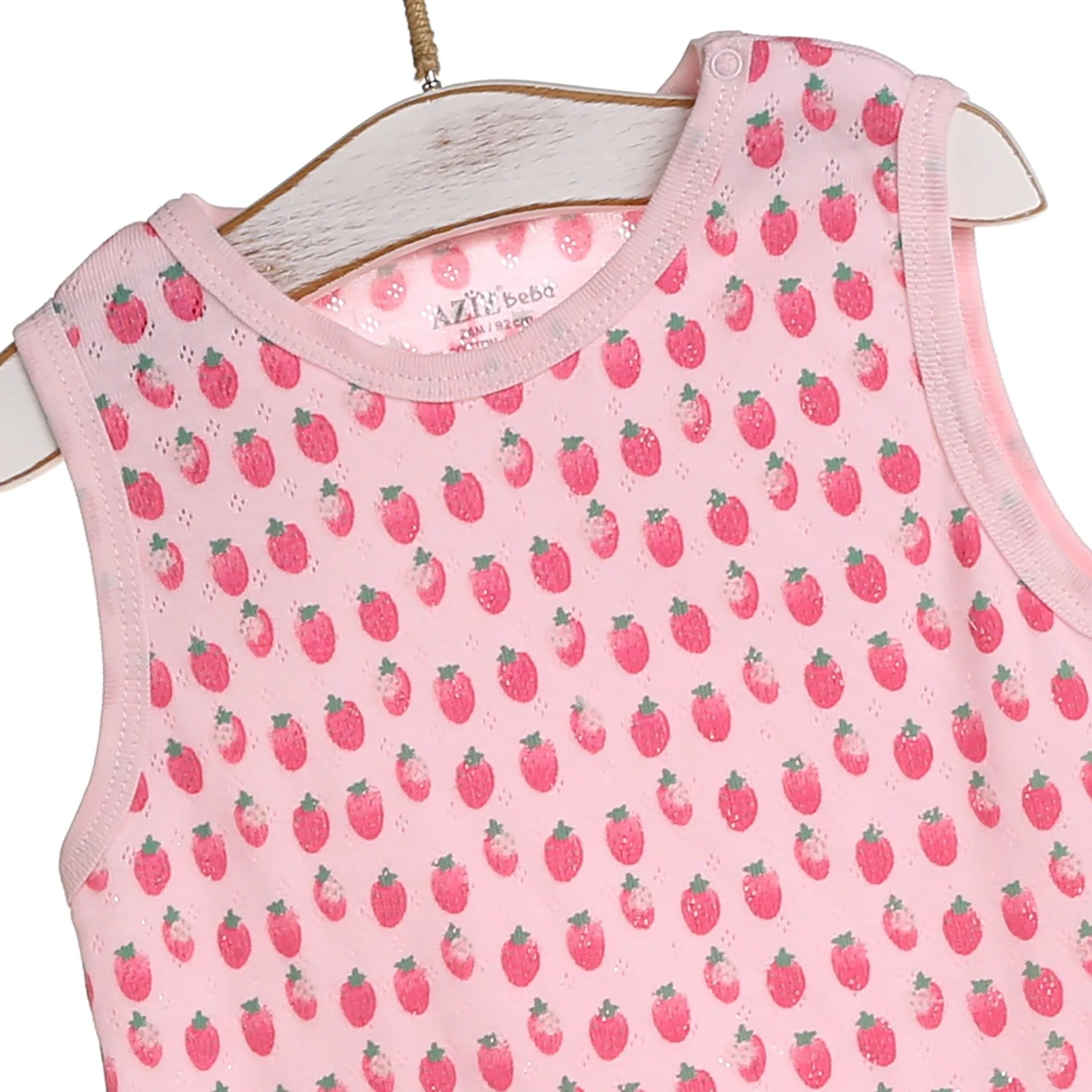 Короткий комбинезон с клубничкой для маленьких девочек ebebek Aziz Bebe| |