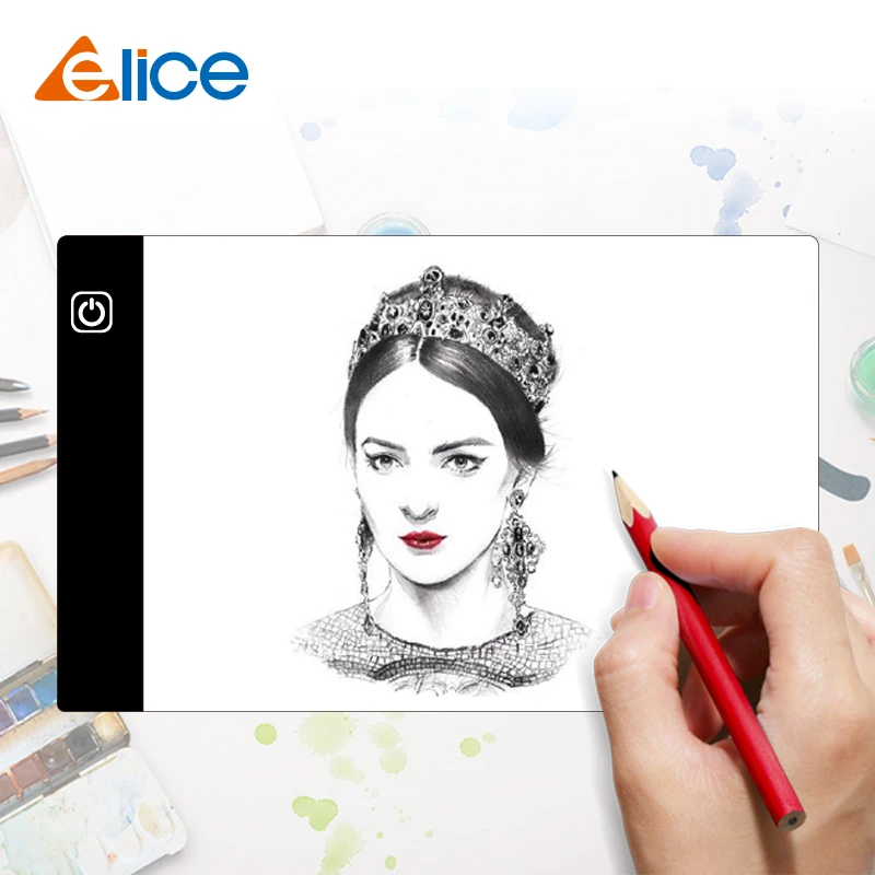 

Ultra Thin A5 LED Light Pad Artist Light Box Table Tracing Drawing Board Pad Diamond Painting Embroidery Tools
