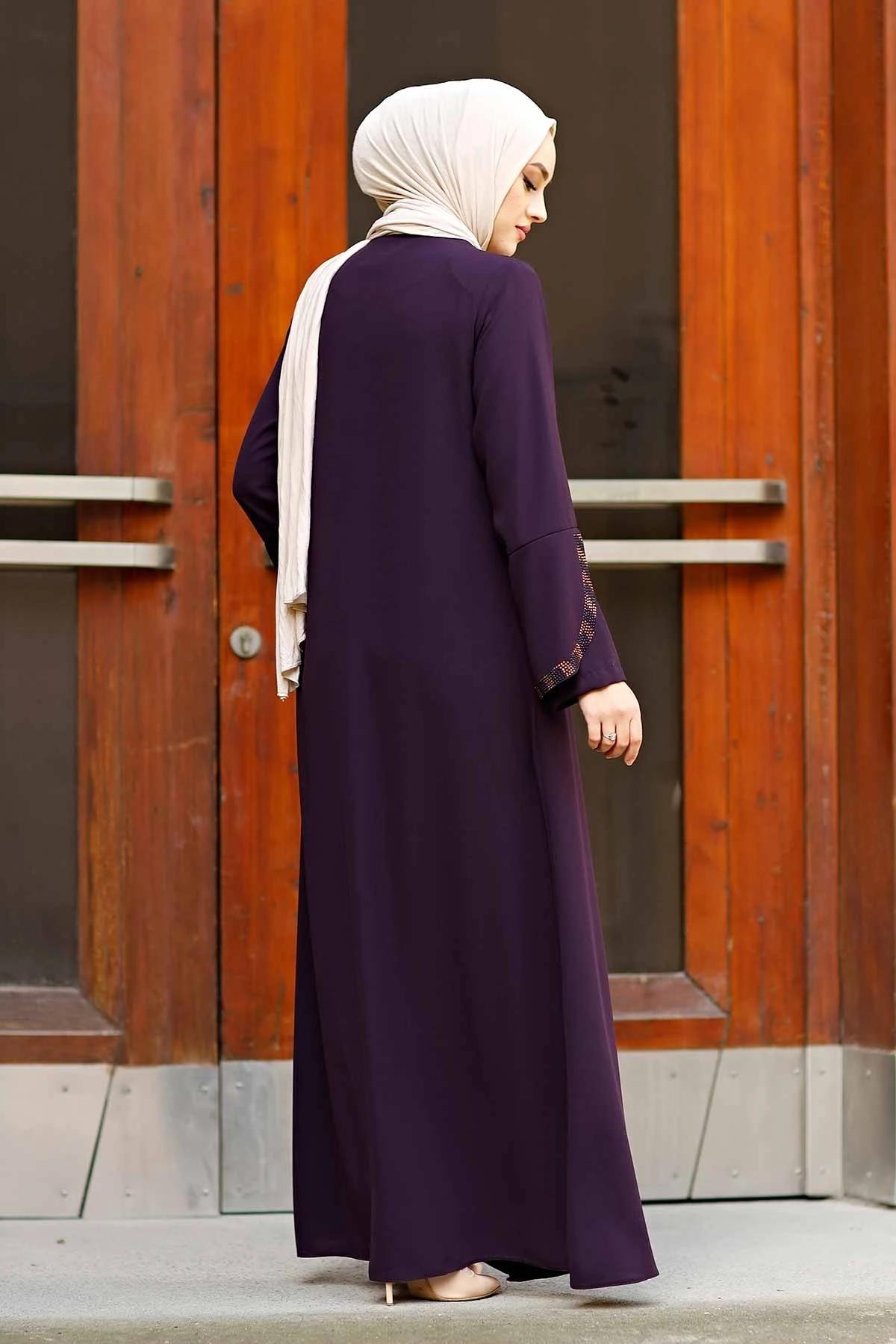 Женское платье-кафтан с камнями абайя марокканская яркая мусульманский хиджаб