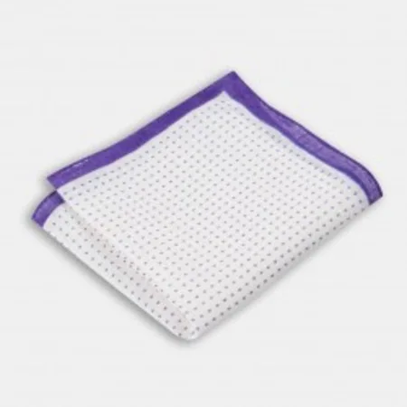 

Purple pattern linen handkerchief 67827317