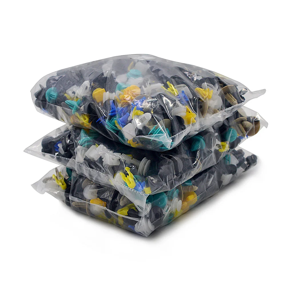 500 шт. универсальные смешанные зажимы для бампера автомобиля фиксатор Крепеж