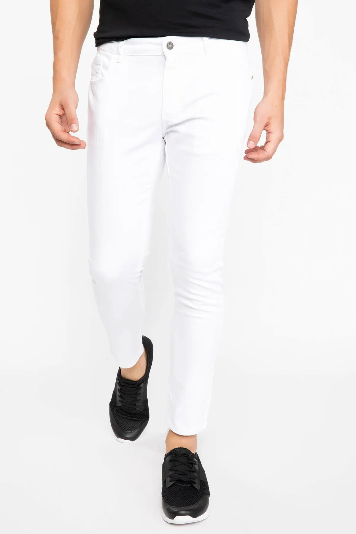 DeFacto брендовые Модные Формальные Брюки повседневные высококачественные тонкие