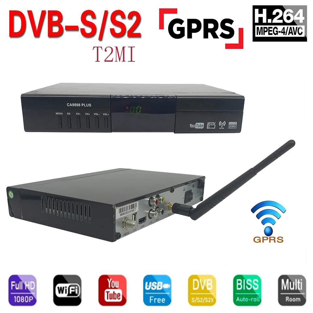 

CA9898 PLUS Satellite TV Receiver Free H.264 Upgrade TV Box Built-in Satellite Finder DVB S2T2MI TV Tuner CS IP