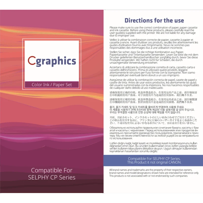 Совместим с цветной чернильной бумагой Canon Selphy 108 фотобумага s 3 ленты. KP