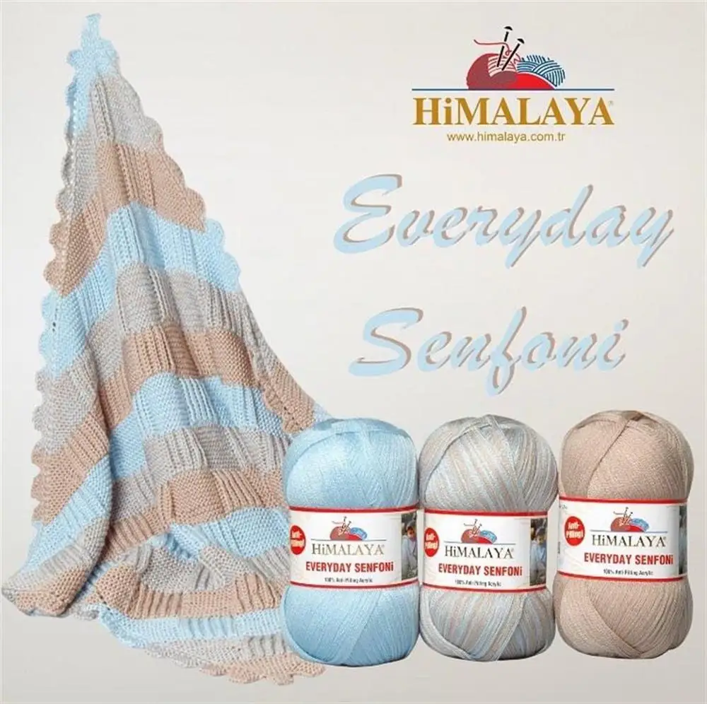 Himalaya Everyday Senfoni Гималайская Повседневная пряжа 3x100 г (Бесплатная доставка) 100 не