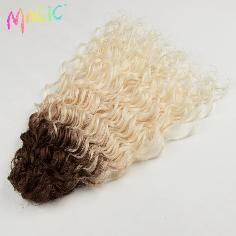 Волшебные синтетические волосы для вязания крючком 20 дюймов волнистые