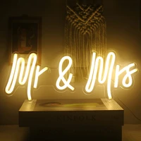 neon led sign custom mr and mrs led light birthday name personalized free design neon light room decor wedding party supplies