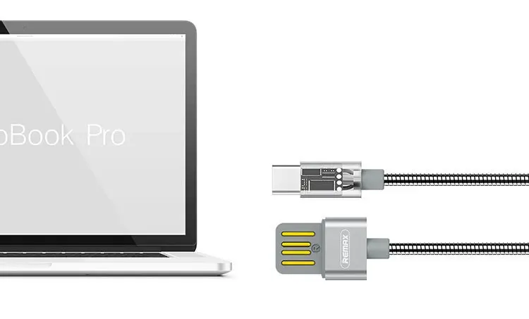 Кабель металлический Remax Silver Serpent USB Type C Розовое золото|Компьютерные кабели и