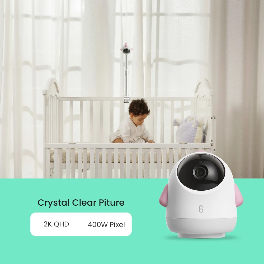 Simshine Беспроводная умная видеоняня Ai радионяня Wifi смартфон 4 МП Детские камеры для