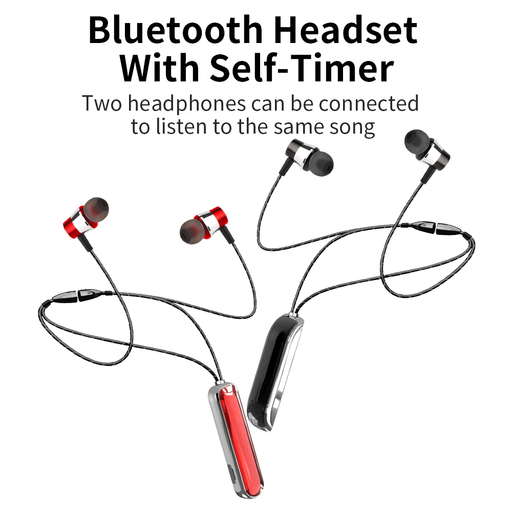 

YELI Sports Bluetooth Headset 5.0 Wireless Neckband Earphones Hanging Neck Stereo Headphones Waterproof Earbud With Microphone