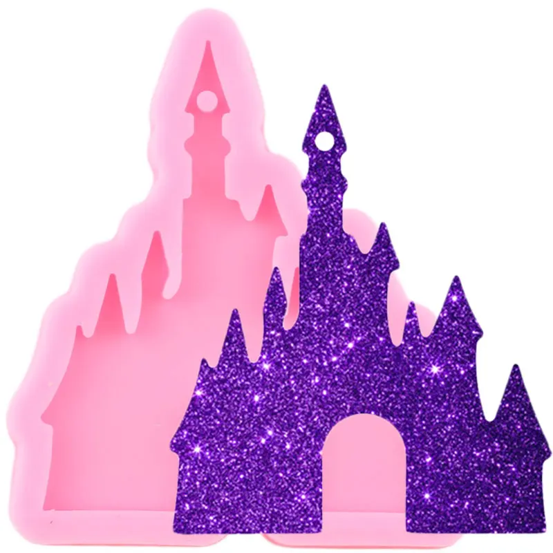 Блестящие ракеты силиконовые формы DIY для ювелирных изделий брелок эпоксидная