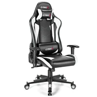 gymax gaming chair adjustable swivel racing style computer office chair cb10207