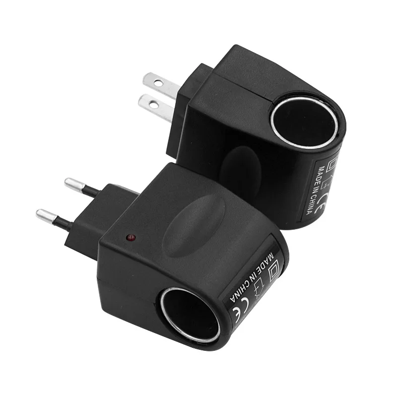 

AC Adapter With Car Socket Auto Charger EU Plug 220V AC To 12V DC Use For Car Electronic Devices Use At Home