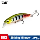 Тонущий гольян TSURINOYA 60S, 60 мм, 6,1 г, рыболовная приманка DW67, профессиональное действие, окунь, щука, озеро, жесткая приманка, Джеркбейт, кренкбейт, воблер