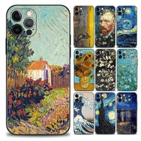 van gogh painting phone case for iphone 11 12 13 pro max 7 8 se xr xs max 5 5s 6 6s plus soft silicone cover coque funda capa
