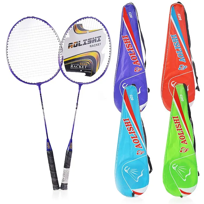Набор для бадминтонав чехле товары спорта 2 металлические ракетки | Спорт и