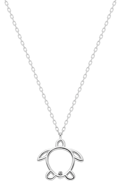 

Retail 925 Silver Gift Diamond 0,02 ct VS1 Pendant Anımal Tortoise Present Necklace Trendy for Women Turkish Jewelry