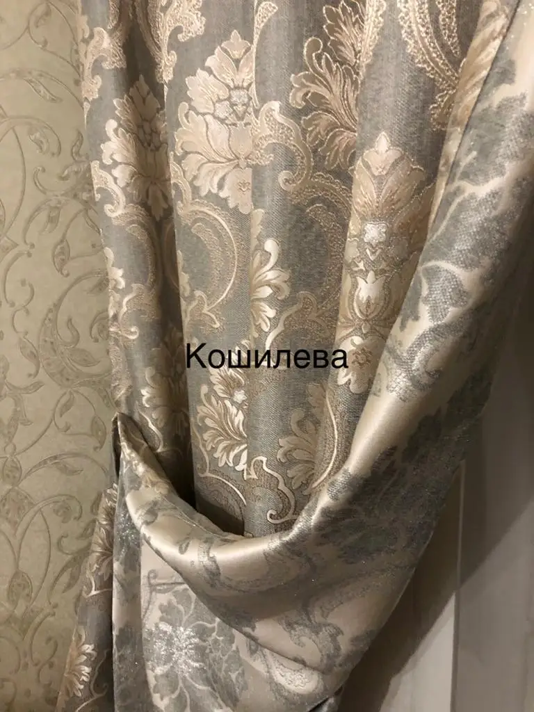 Комплект готовых штор лён в классическом стиле портьеры зал спальню &quotЛилия&quot -