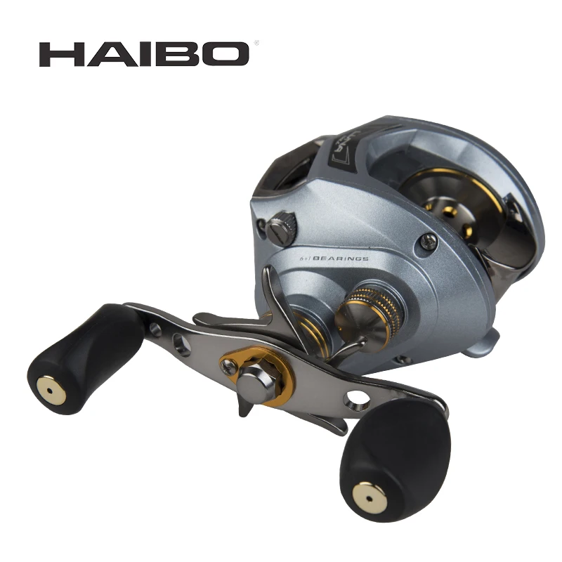 

HAIBO Full Metal Body Bait Saltwater Casting Fishing Reel Long Casting Right Sea Fishing Reel 6.5:1 5kg Drag Power