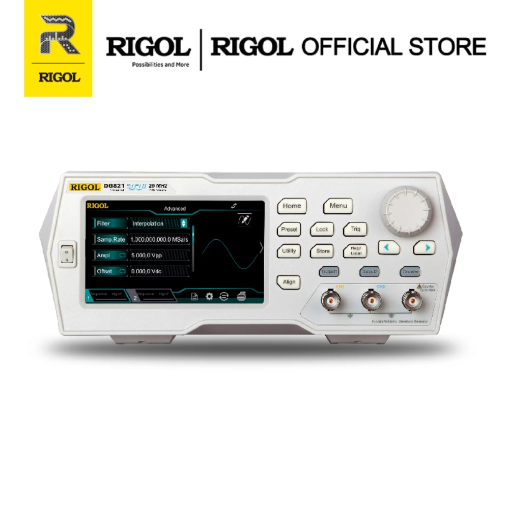 

RIGOL DG821 Signal Generator Function/Arbitrary Waveform Function Generator 25MHZ 1 output channels