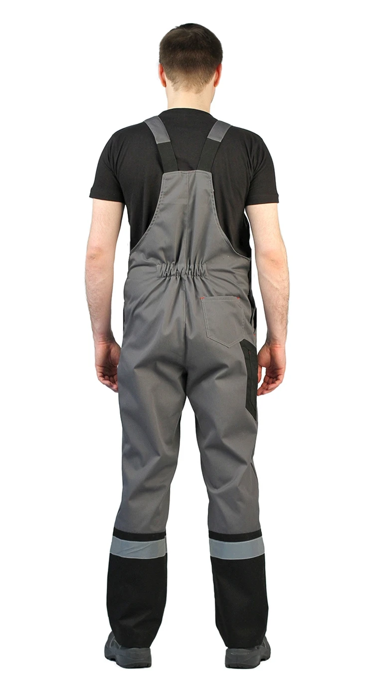 Костюм мужской &quotВиватный&quot летний с полукомбинезоном т.серый/черный/красный