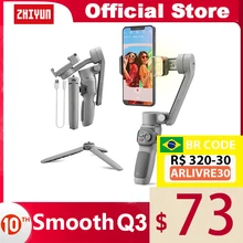 ZHIYUN Official SMOOTH Q3 Phone Gimbal 3-Axis Smartphone Handheld Stabilizer for iPhone 13 Pro Max Samsung S20 FE