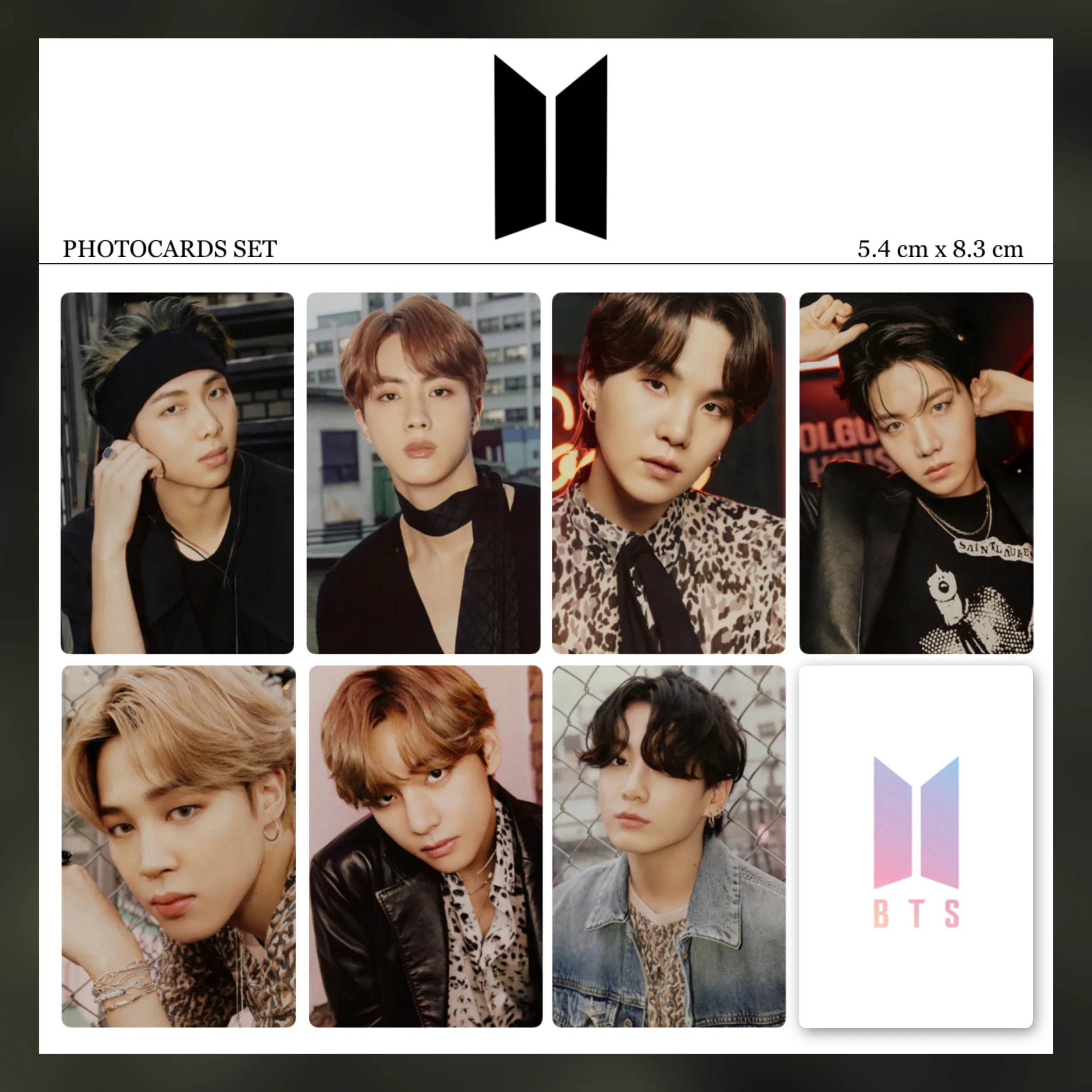 7 шт/комплект Карты закладка K-POP BTS BANGTAN для коллекции |