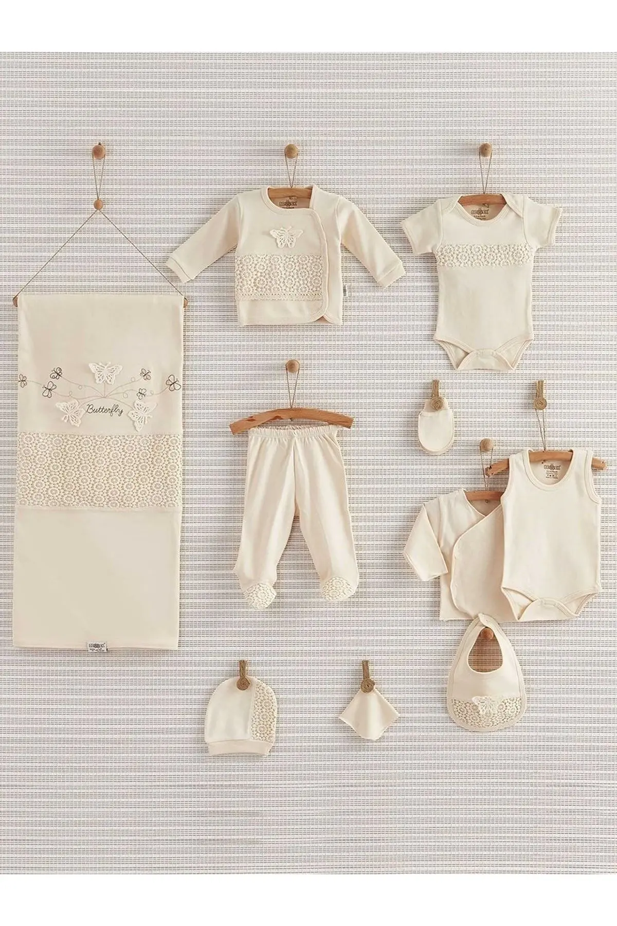 

Cream Girl Hospital Outlet Newborn Set Organic Cotton Healthy Antiallergic Quality Approved Reliable Babies 10 Piece Set Models
