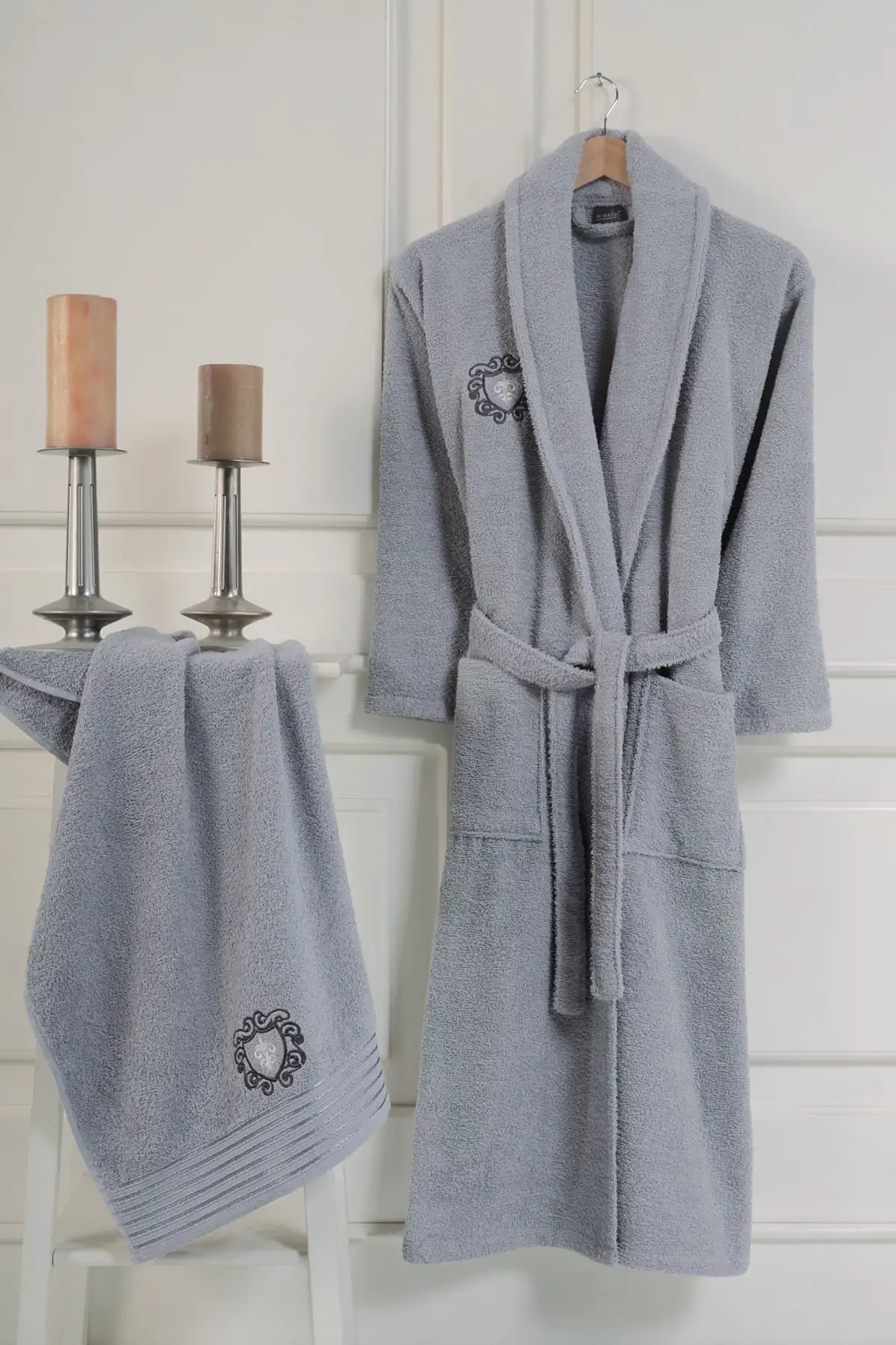 

100% Cotton Long Thick Terry Towel Set Bathrobe For Bath Soft Relax Dressing Gown Bridesmaid Robes Absorbent Femme Dressing