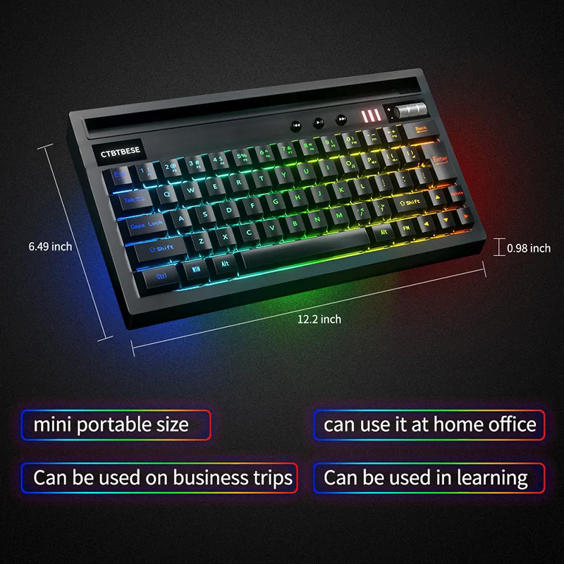 2022 Gaming office Keyboard RGB LED Backlight Plug And Play White/Black Ergonomic Design Waterproof |