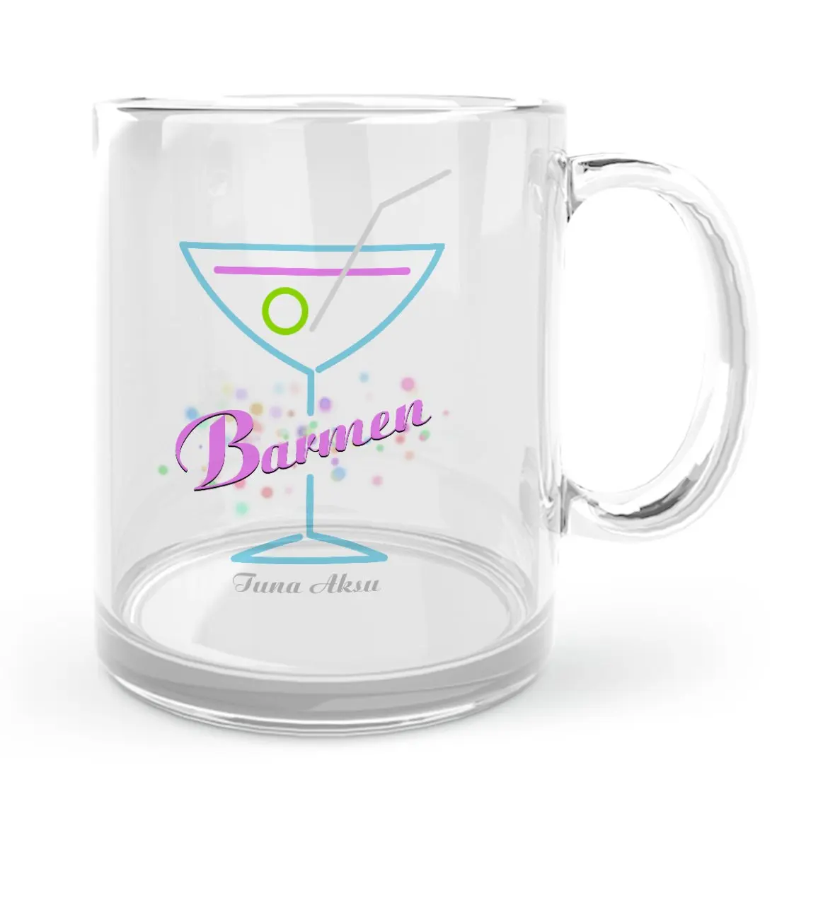 

Персонализированная профессиональная стеклянная кружка для бармена-2