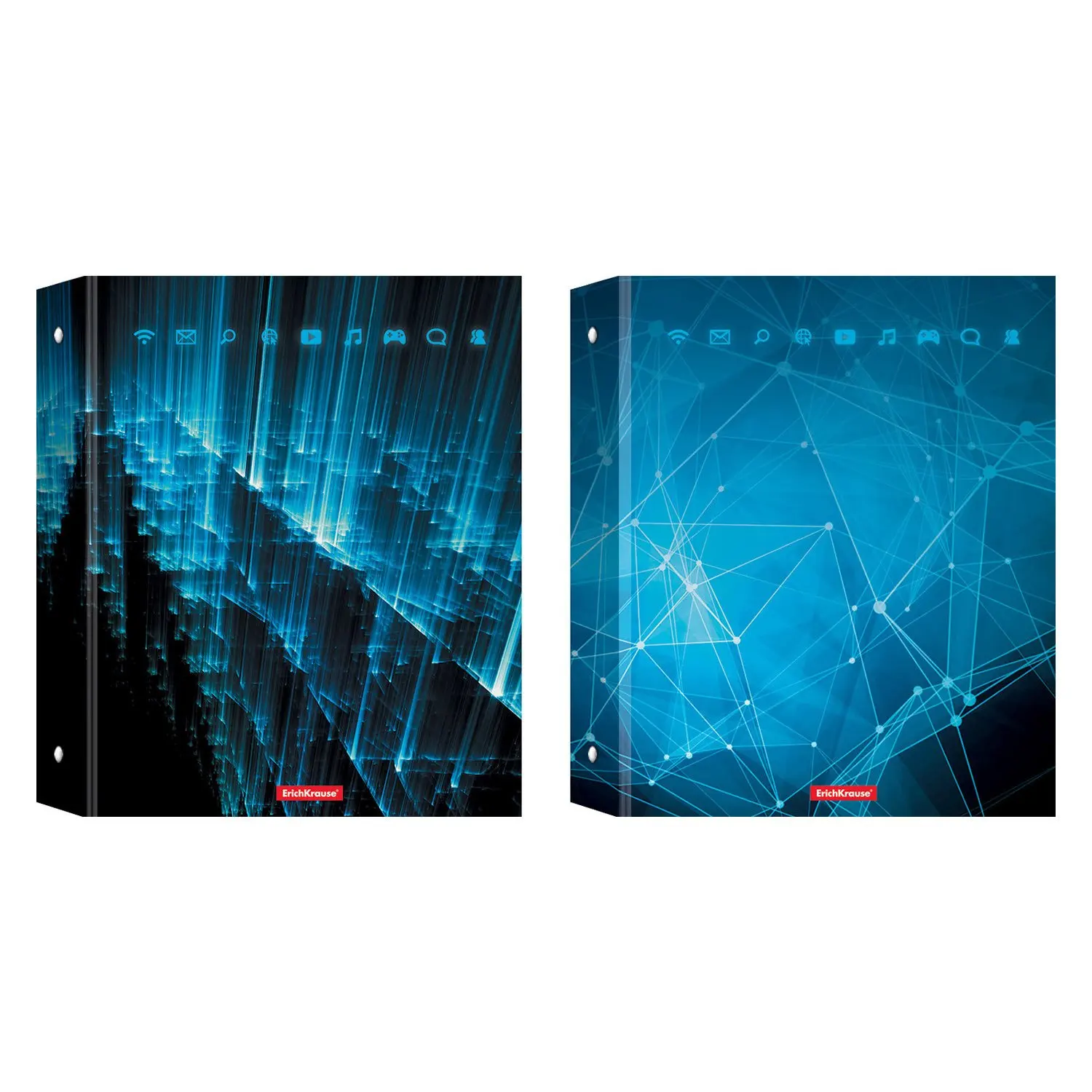 Тетрадь на кольцах Erich Krause Cyberspace 80л. | Канцтовары для офиса и дома