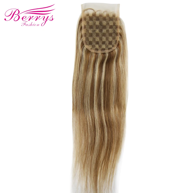 Прямой прозрачный кружевной закрытие 4X4 бесплатная часть с детскими волосами