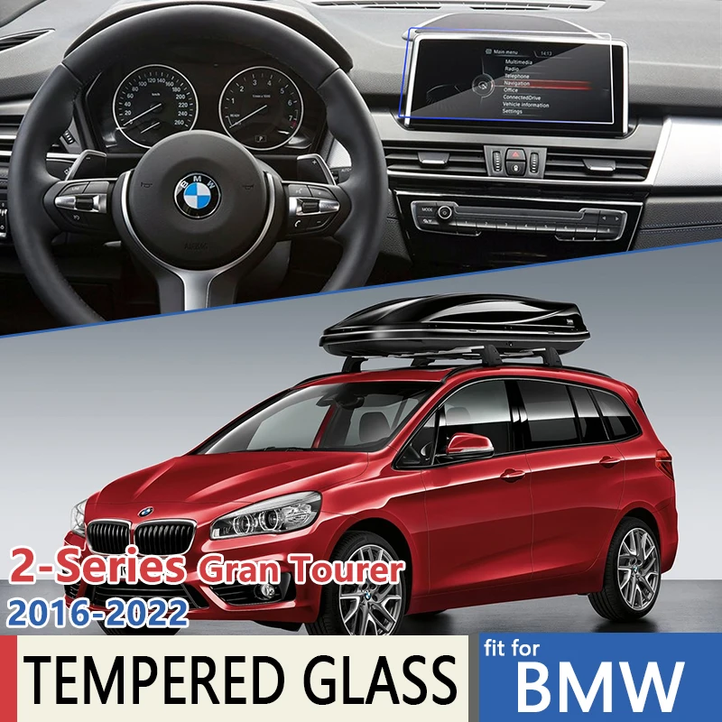 

for BMW 2-Series Gran Tourer 2016~2022 F45 Car Navigation Film Touch Full Screen Protector Tempered Glass Accessories 2017 2018
