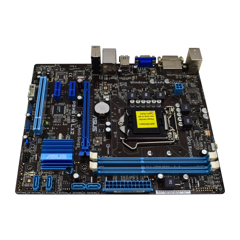 Материнская плата Asus P8H61-M LX2 с процессором intel Core I3 2120 и DDR3 DIMM 8G LGA 1155 материнская Intel