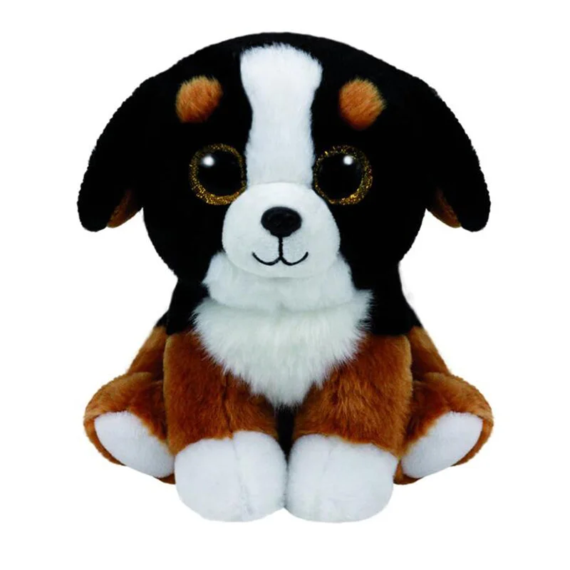 Ty Cute Animals Roscoe the Black &amp White Dog Plush Toy Plus Size 40cm | Игрушки и хобби