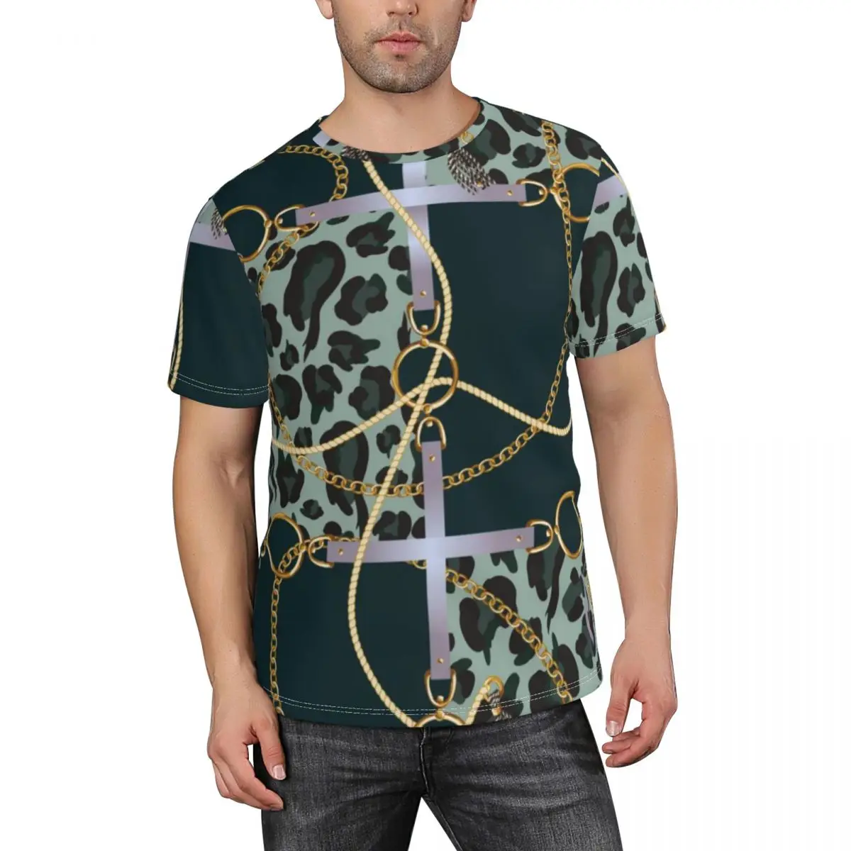 

Men's Summer Tops Shirt Beach TShirt For Men Casual Short Sleeve Clothes T-Shirt Hip Hop 3D Printing O-NeckTop