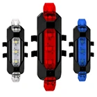 Задний фонарь для велосипеда с USB-зарядкой, портативный светодиодный велофонарь, предупреждающий сигнал для езды на велосипеде, седло, водонепроницаемый велосипедный фонасветильник