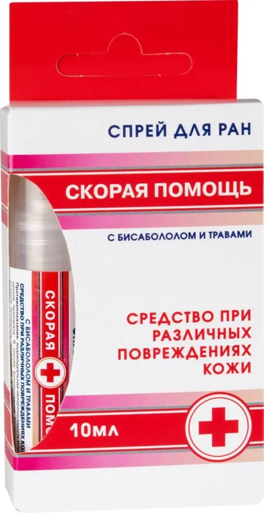 Спрей для ран с бисабололом и травами ТМ Скорая помощь |