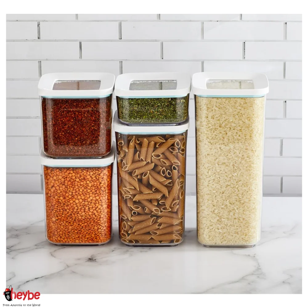 3-6 шт. Прозрачный квадратный контейнер для хранения высокого качества Коробка