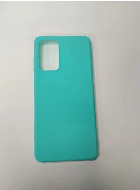 Силиконовый чехол для samsung galaxy A52 / самсунг А52 бирюзовый (мятный) с бортиком защиты