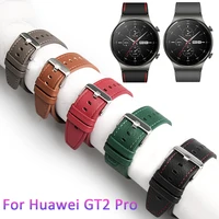 22mm leather band for huawei watch gt 2 pro gt2 2e strap for samsung galaxy watch 3 45mm gear s3 amazfit gtr 47mm accessories